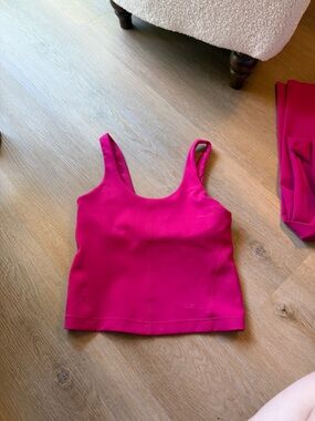 Lululemon Pink Glow Up Tank Medium Support